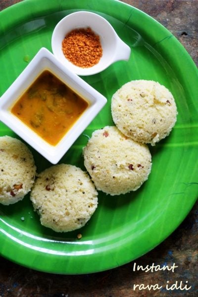 Instant rava idli recipe