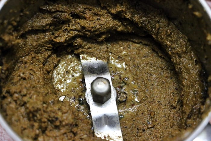 ground spice paste pepper kuzhambu
