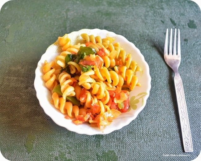 Masala pasta recipe (Indian Style Pasta) | Cook Click n Devour