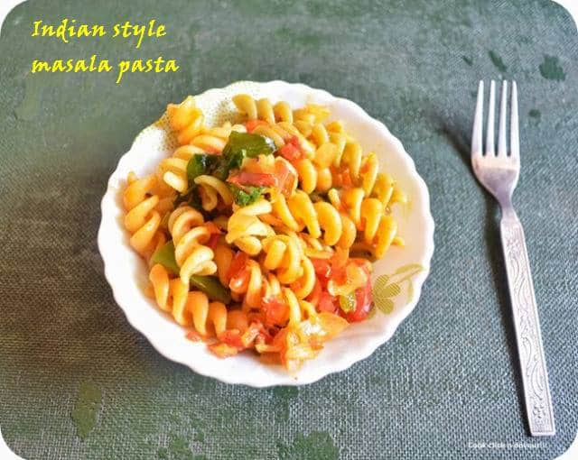 Masala pasta recipe (Indian Style Pasta) | Cook Click n Devour