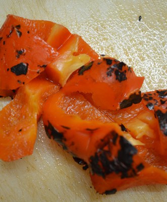 chopped roasted red pepper 