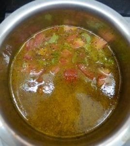 Making milagu rasam recipe