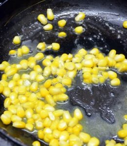 Making corn pasta recipe