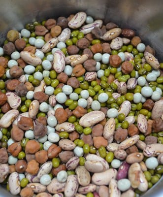 how to sprout mixed beans step1