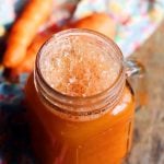 homemade fresh carrot juice