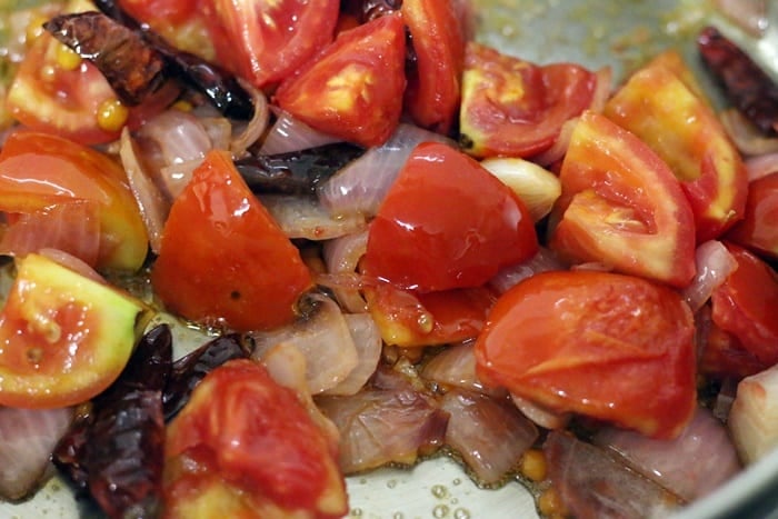 the sauteed onion tomato mixture for 