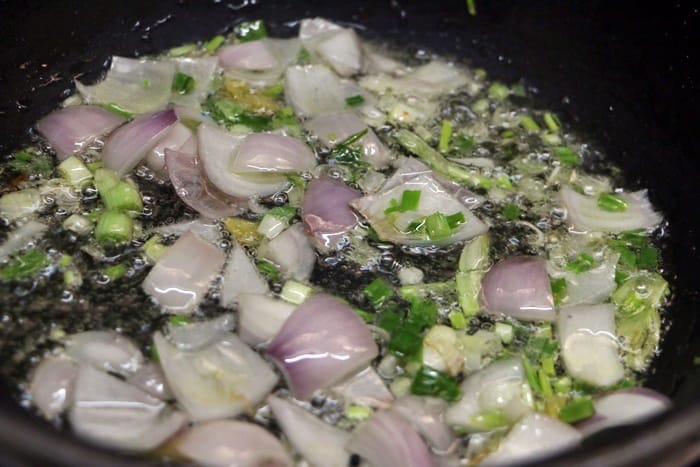 Saute cubed onions- paneer manchurian recipe