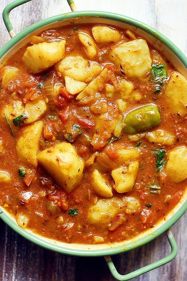 Potato Curry (Easy Aloo Curry) | Cook Click N Devour!!!