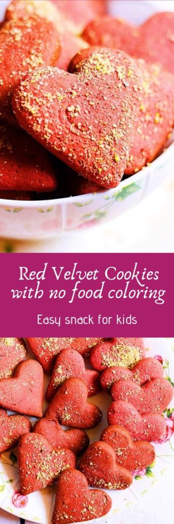 Natural red velvet cookies