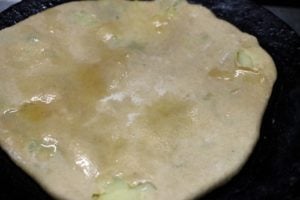 making of aloo paratha recipe