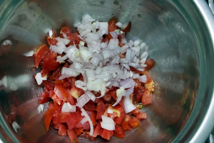 finely chopped onions