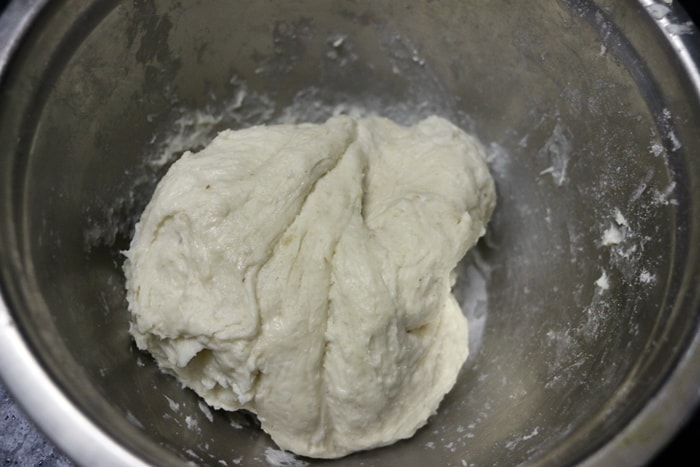 Bhatura dough left to leaven