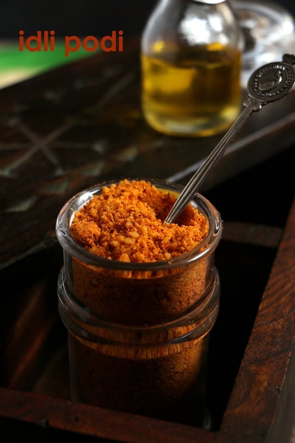 homemade idli podi, chutney podi, karam podi, milagai podi