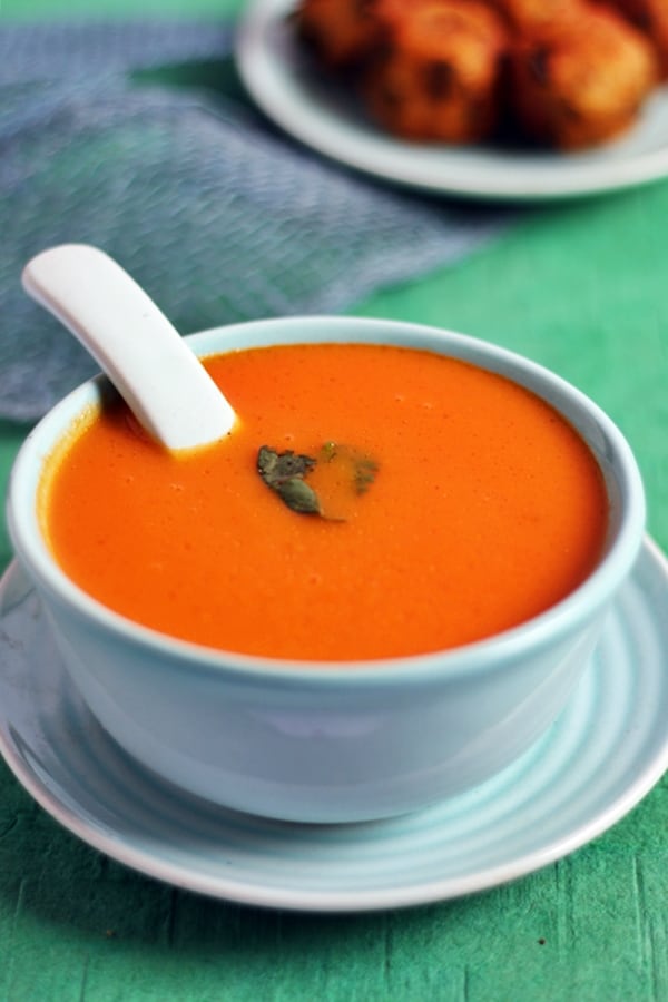 healthy carrot tomato soup recipe