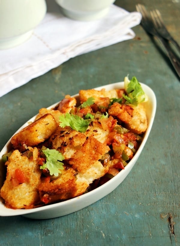 Bread masala recipe Easy snack recipes Cook Click N Devour!!!