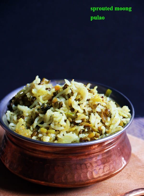 sprouted moong pulao recipe1