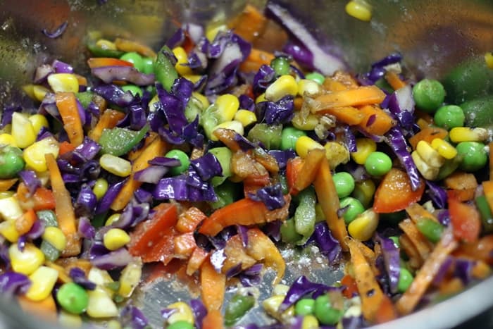 Making veg clear soup