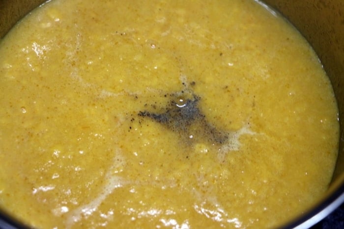 preparing mixed vegetable soup