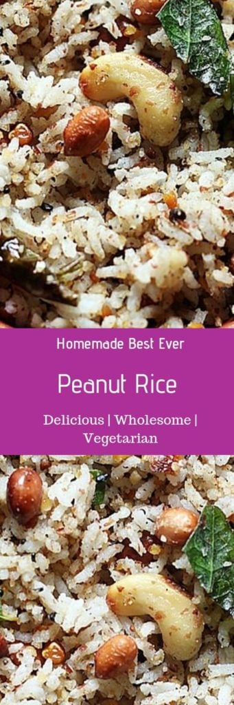 Peanut rice recipe