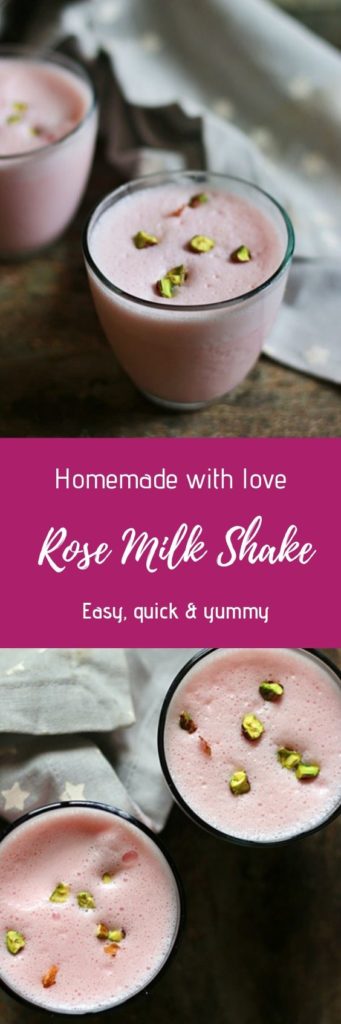 Rose milkshake recipe