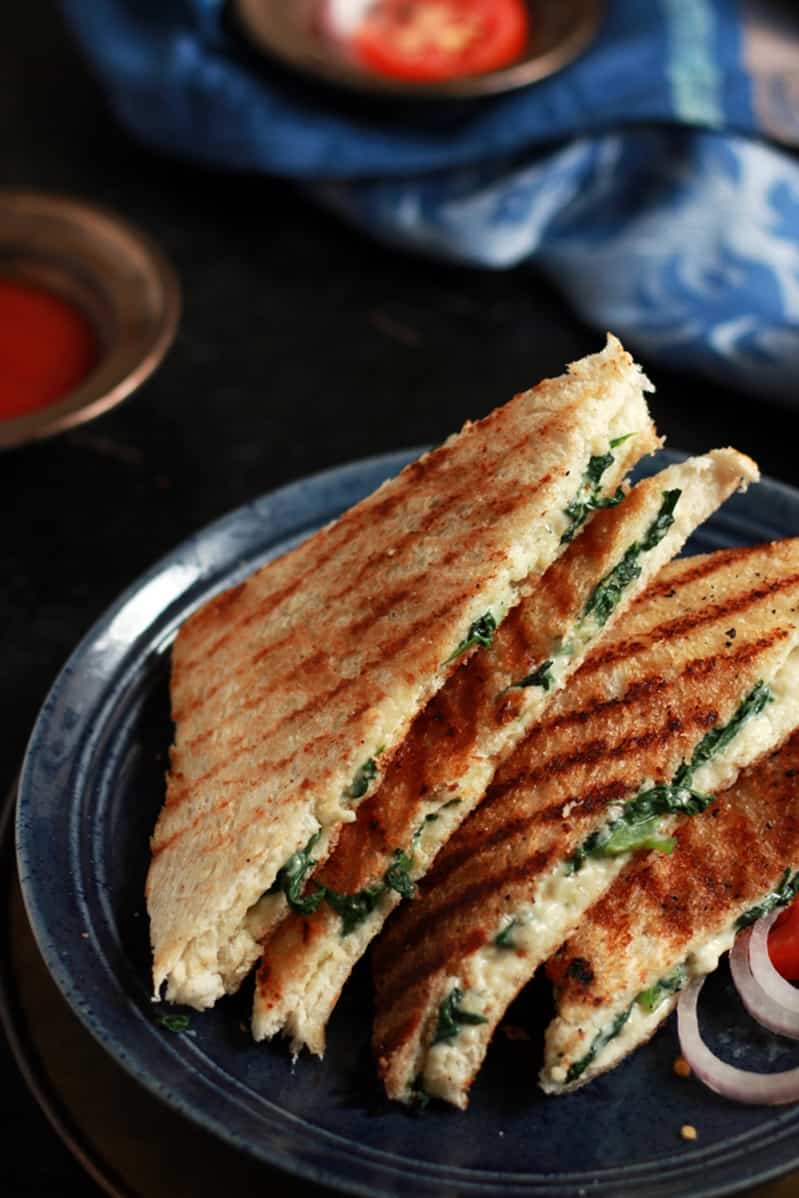 spinach cheese sandwich recipe