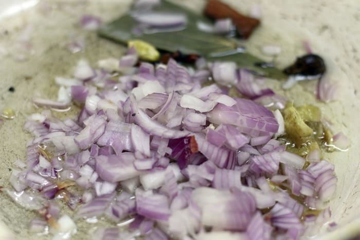 sauteing onions