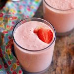 classic homemade strawberry milkshake
