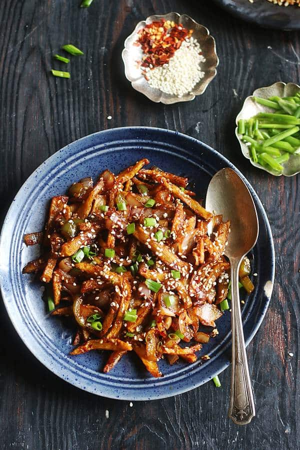 easy crispy chilli potato recipe