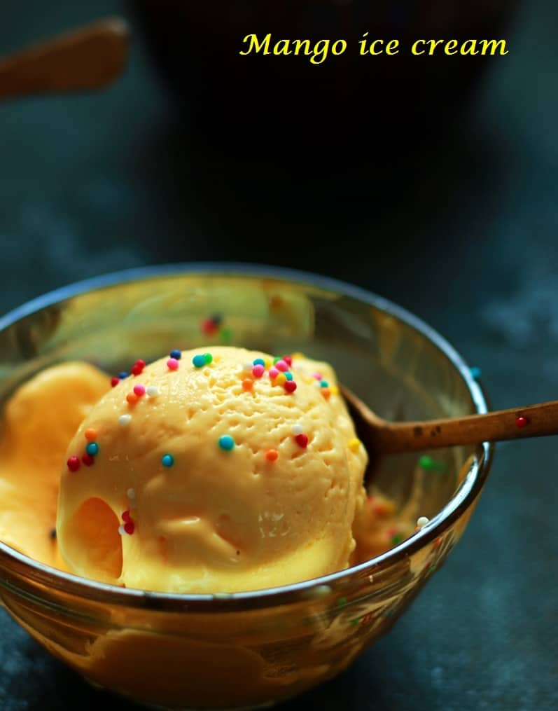 homemade mango ice cream recipe