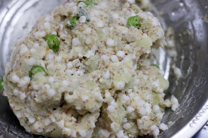 sabudana thalipeeth dough