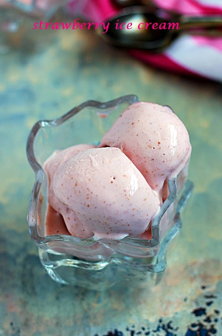 Homemade strawberry ice cream recipe