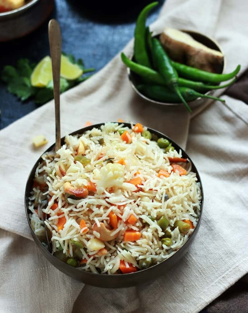 mixed vegetable pulao