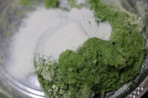 poha powder added to kabab mixture