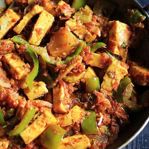 Kadai shop paneer recipe