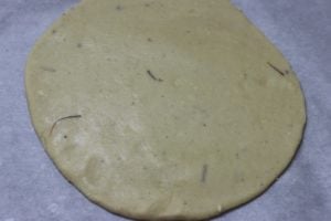 kaju katli rolled dough