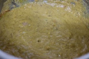 sauteing vegetable korma paste in oil