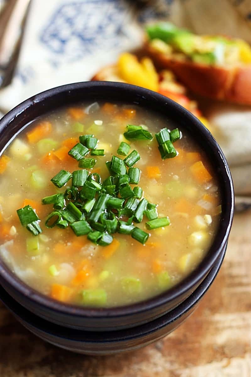 sweet corn clear soup recipe c