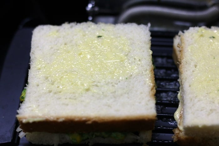 spinach corn sandwich step 8