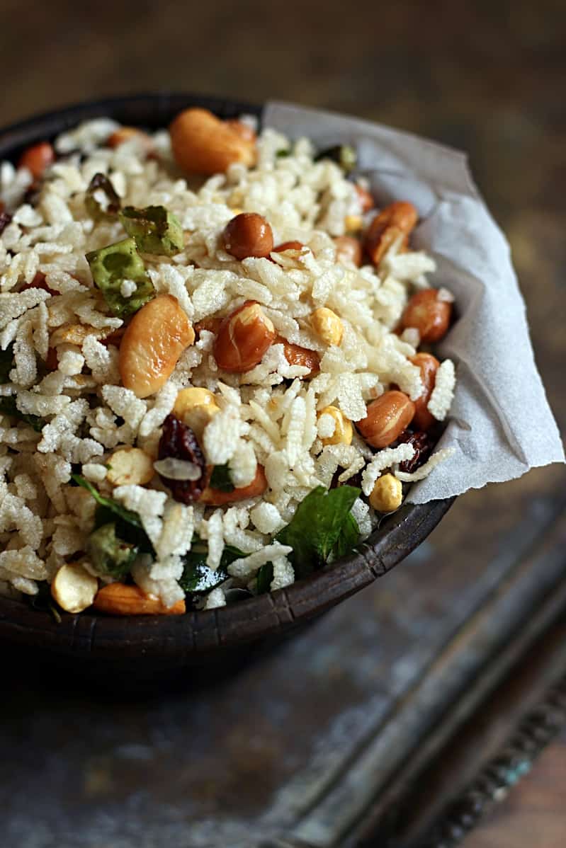 Poha chivda no deep fry recipe | Diwali 2016 snack recipes