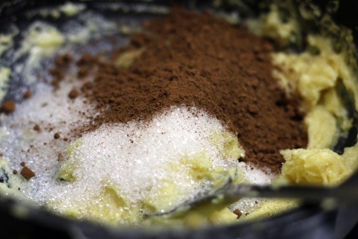 step by step photos of making chocolate burfi