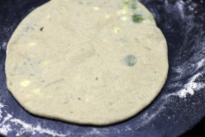 stufeed aloo paratha ready to be cooked