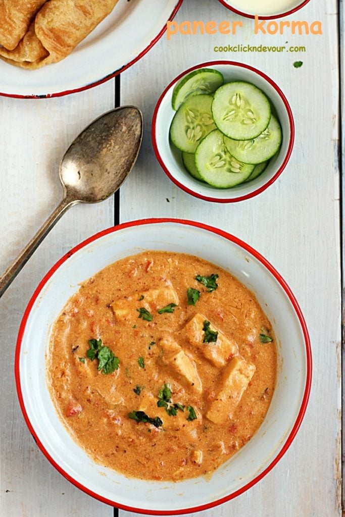 paneer korma recipe