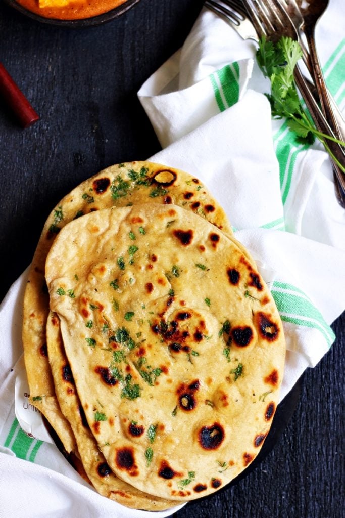 Restaurant style garlic naan