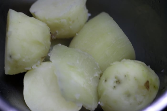 Boiled potatoes