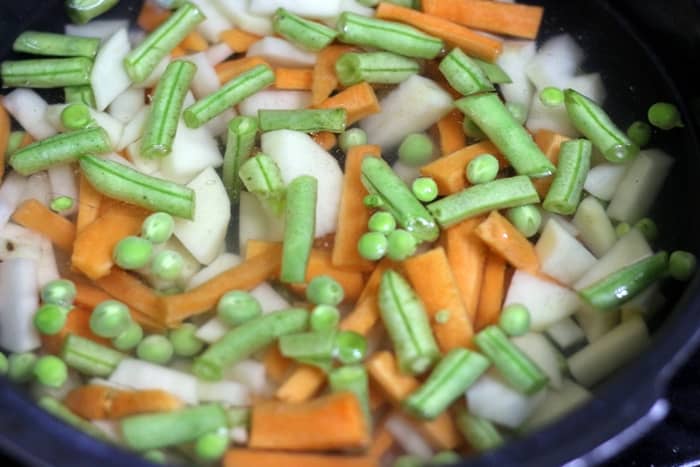 steaming veggies for vegetable stew recipe