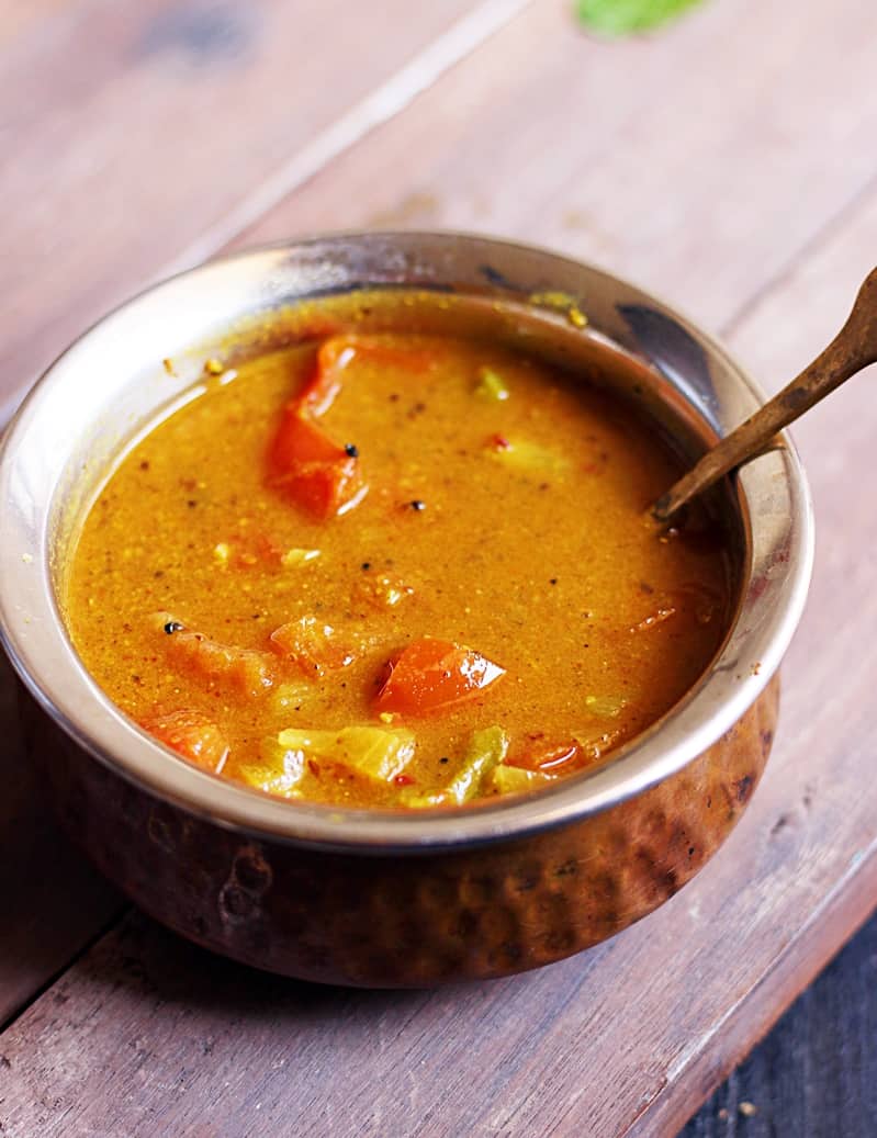 Instant sambar made in pressure cooker in 10 minutes