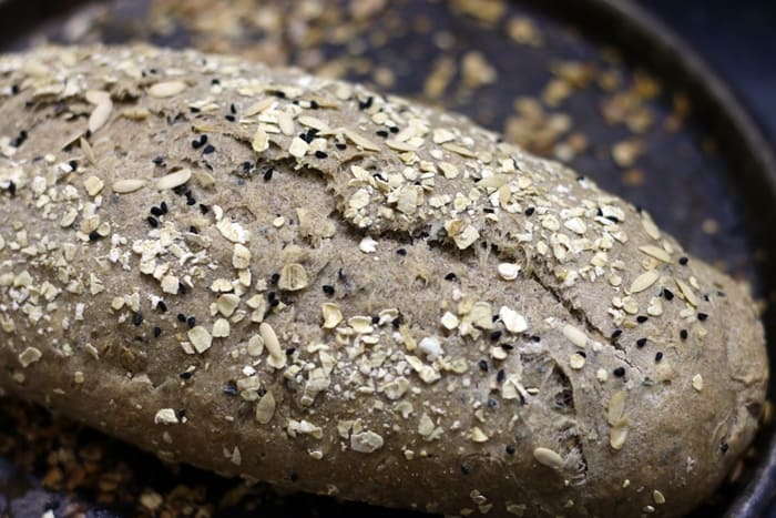 baked multigrain bread