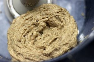 hazelnut paste in food processor