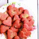 red velvet cookies with beetroot.