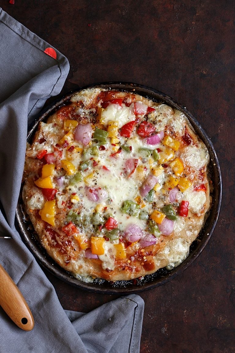 Whole wheat vegetable pizza